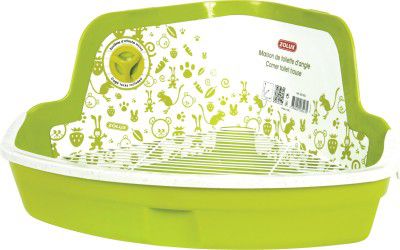 Zolux Toaleta narożna duża 415x310x205 mm kol. seledynowy