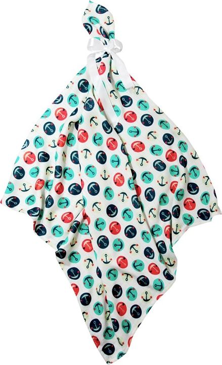 Texpol Pieluszka bambusowa 30x30 cm kotwice (TEX000173)