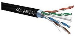 Solarix zewnątrz instalacji FTP CAT6 żyłowego PE 500m/box
