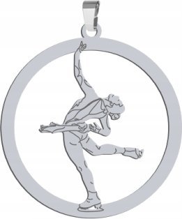 Radziszewska Srebrna Zawieszka Łyżwiarstwo figurowe GRAWER