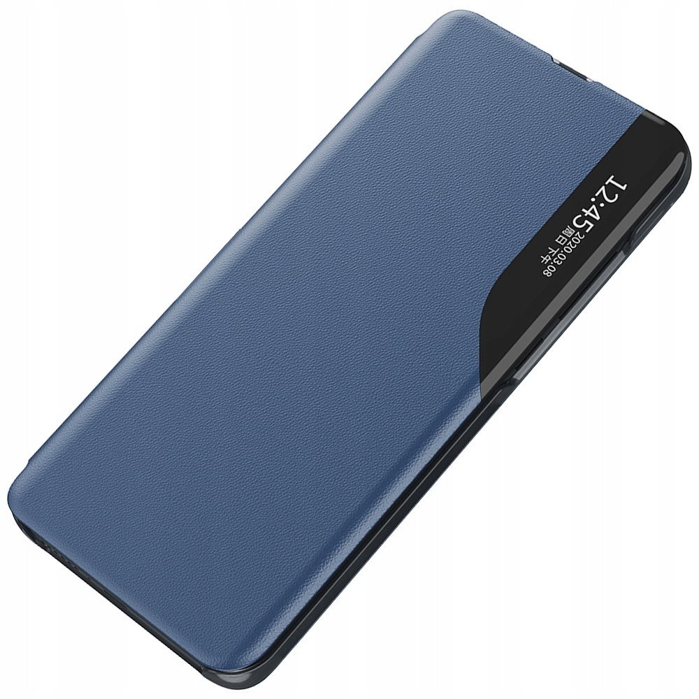 Hurtel Etui Eco* Leather View Case do Samsung A05s z klapką - niebieskie