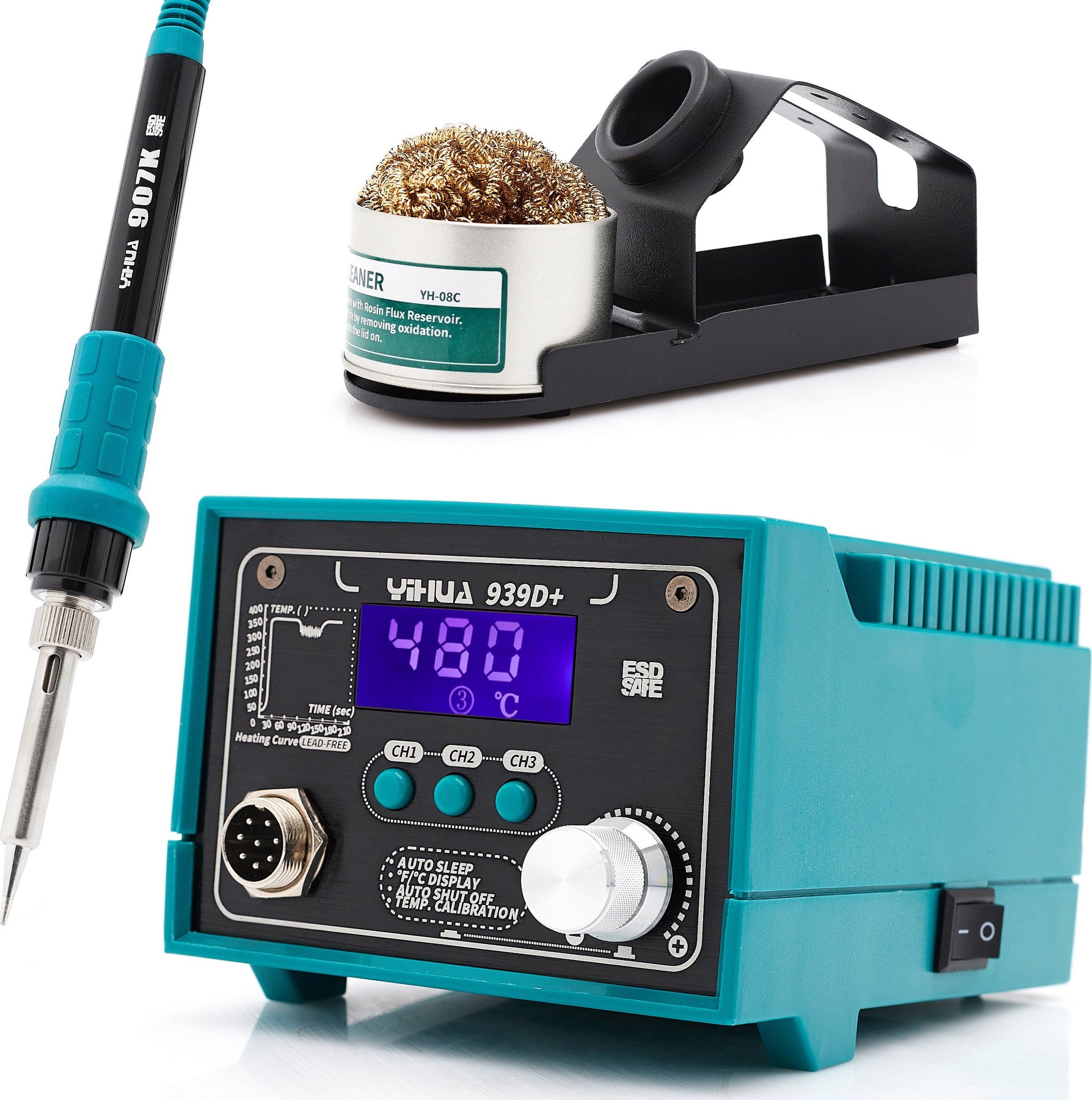 Techrebal STACJA LUTOWNICZA YIHUA 939D+ MOCNA 75W MEGA SET