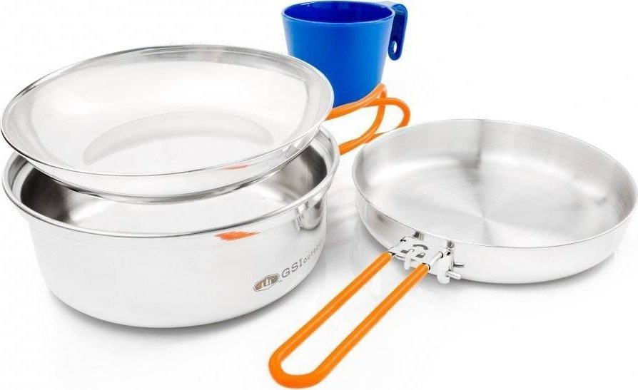 GSI Outdoors ZESTAW NACZYŃ TURYTSYCZNYCH DLA JEDNEJ OSOBY MESS KIT GSI OUTDOORS