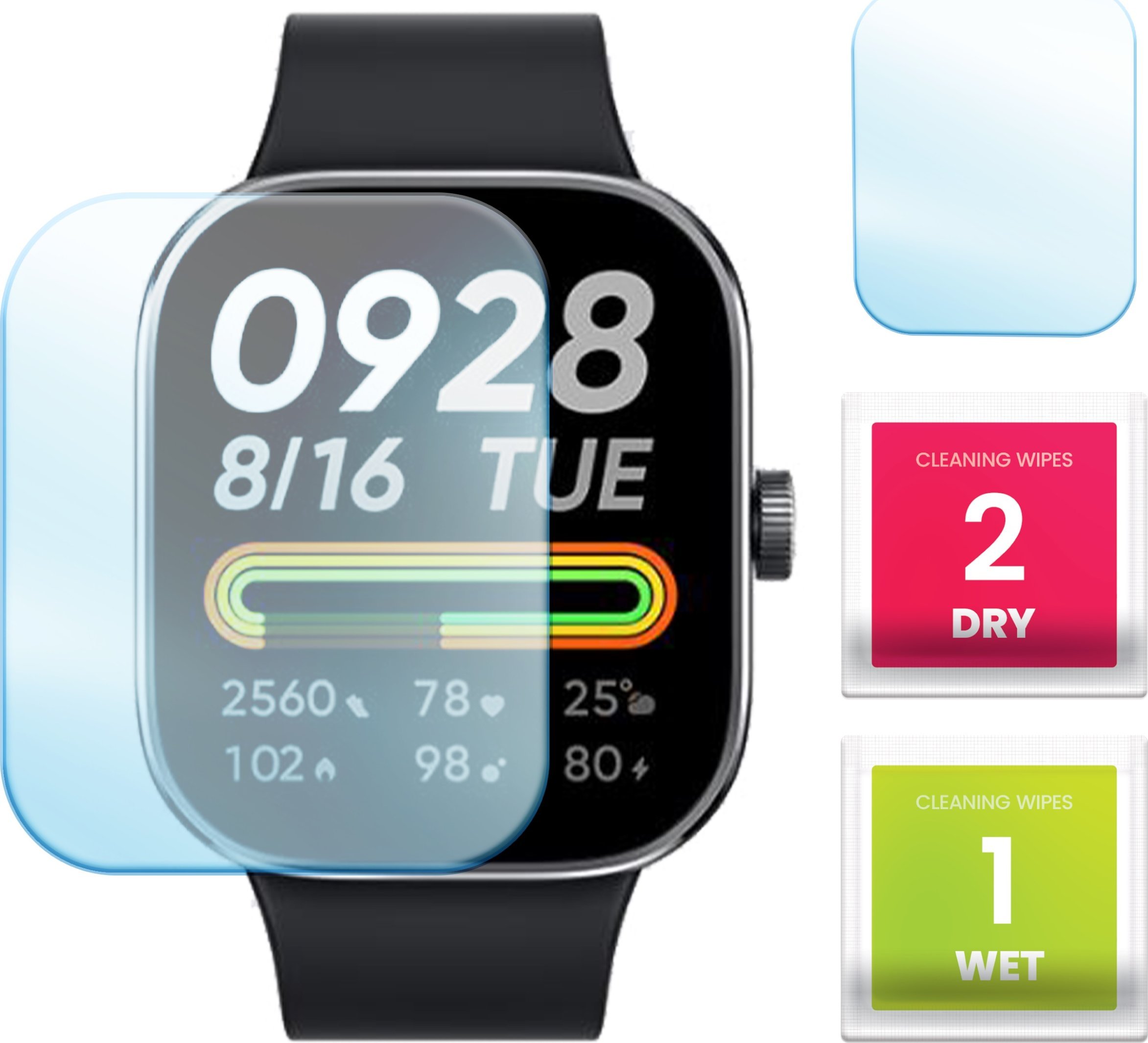 Hello Case Szkło Hybrydowe do Xiaomi Redmi Watch 4 (Szybka, Szkiełko, Ochronne)