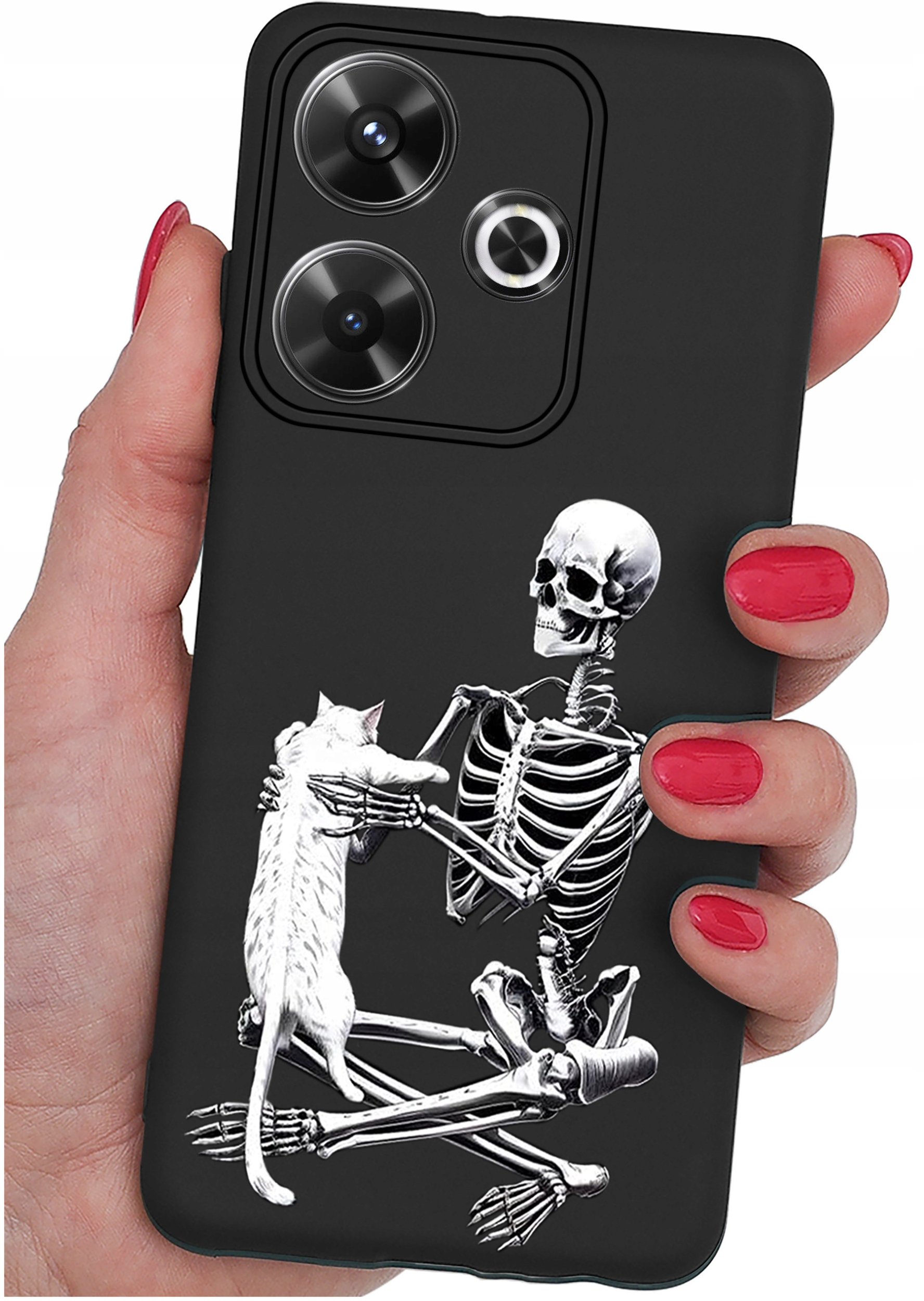 Etui do Xiaomi Redmi 13 4G WZORY |SILIKONOWE MATT CASE + SZKŁO 9H