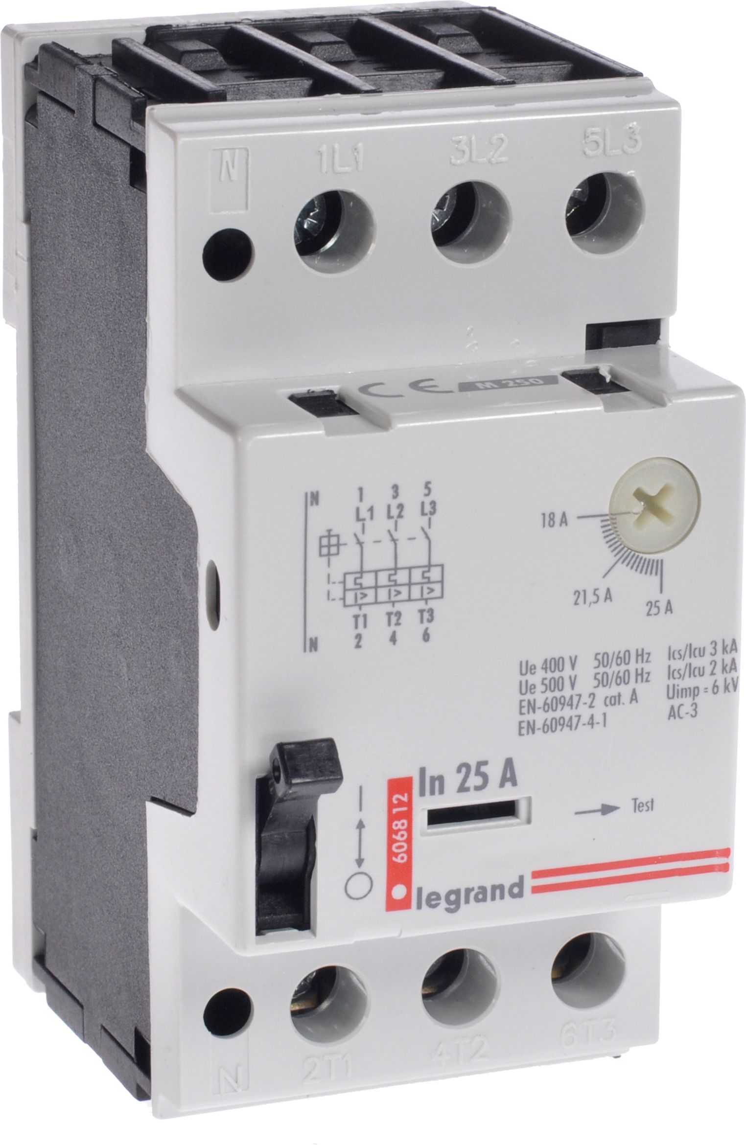 Legrand Wyłącznik silnikowy 3P 11kW 18-25A M 250 25 606812