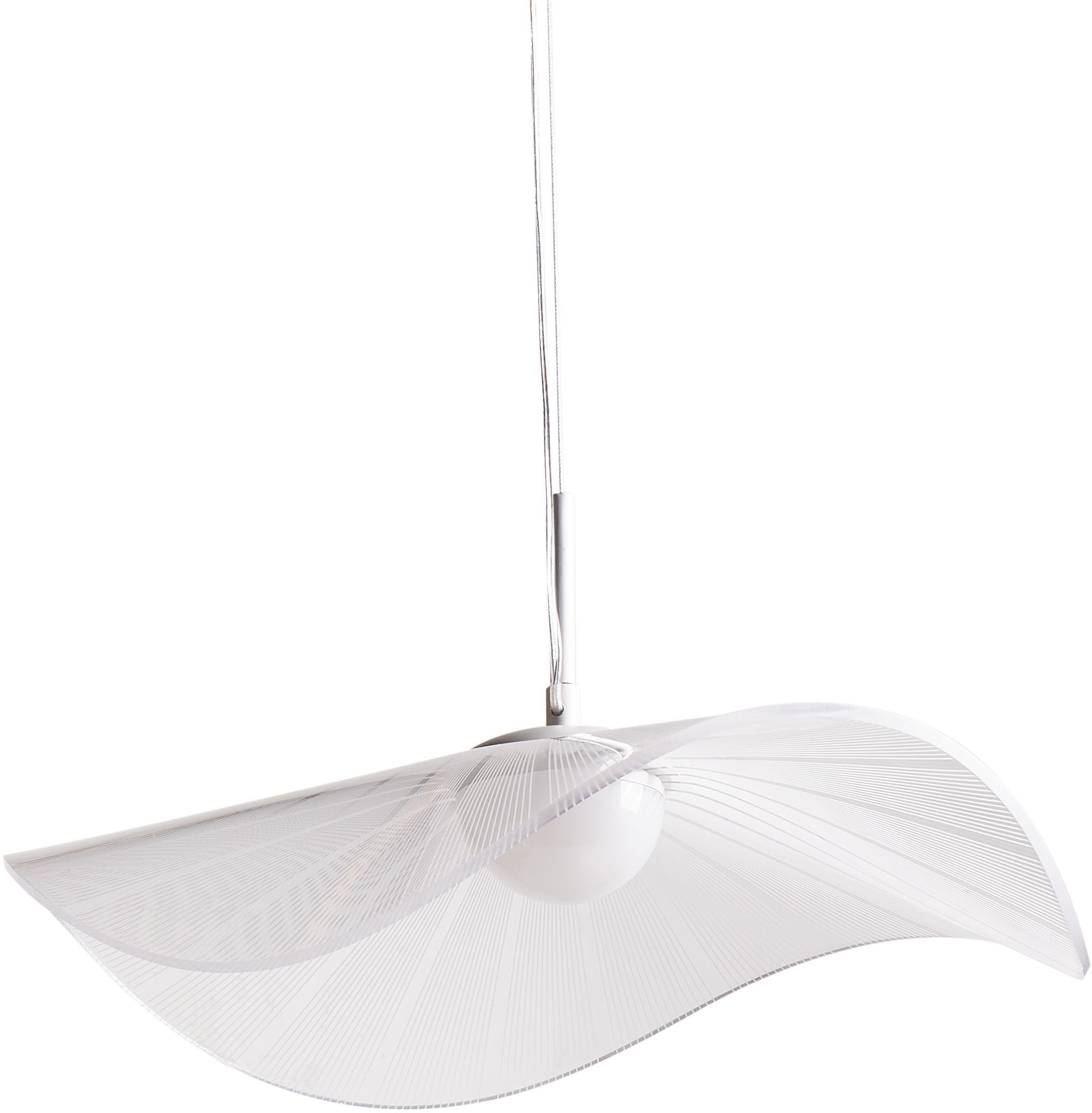 Lampa wisząca Beliani Lampa wisząca LED LOIRE Metal Biały