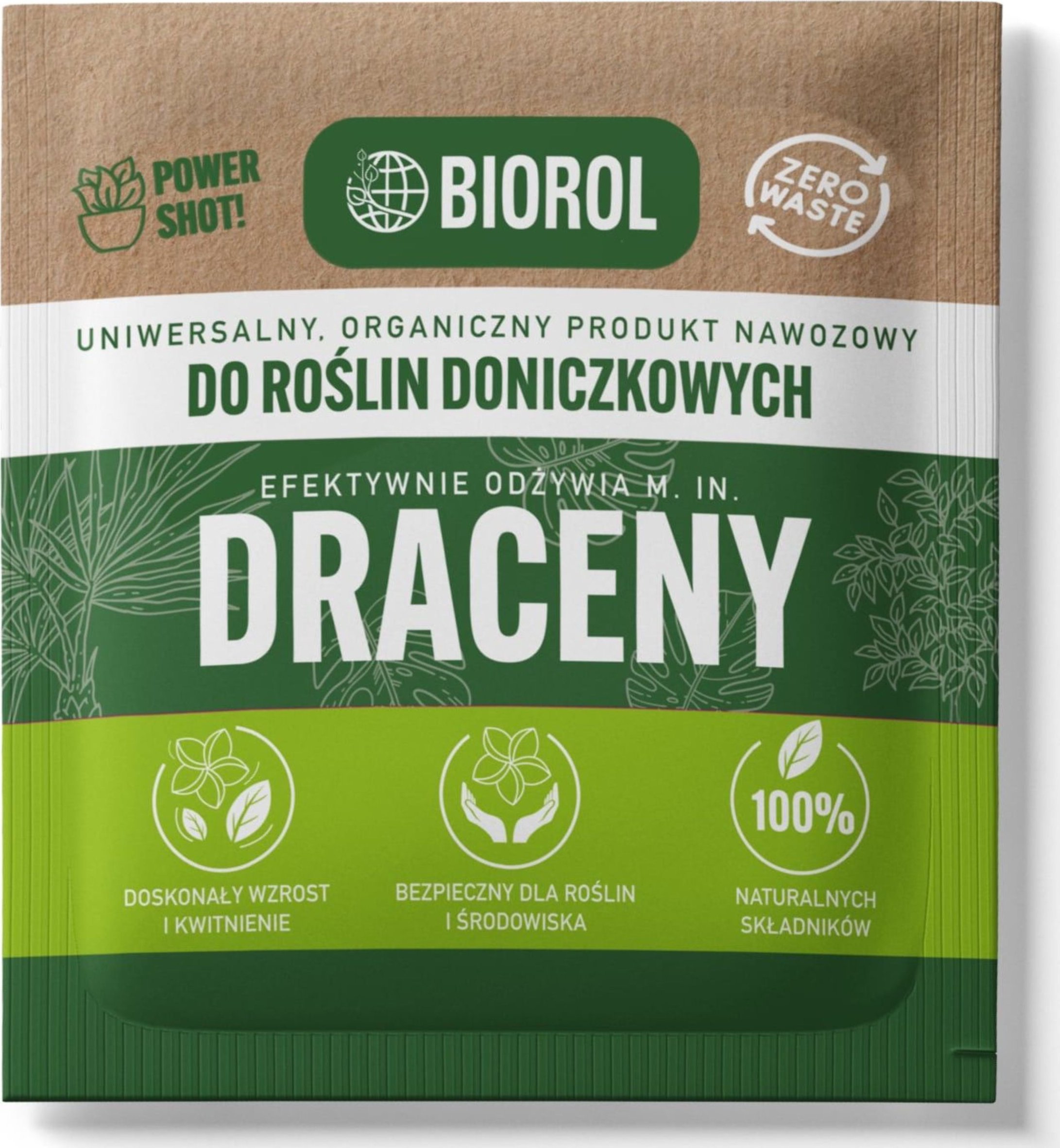 Nawóz organiczny BIOROL Power Shot 50g Odżywka do dracen