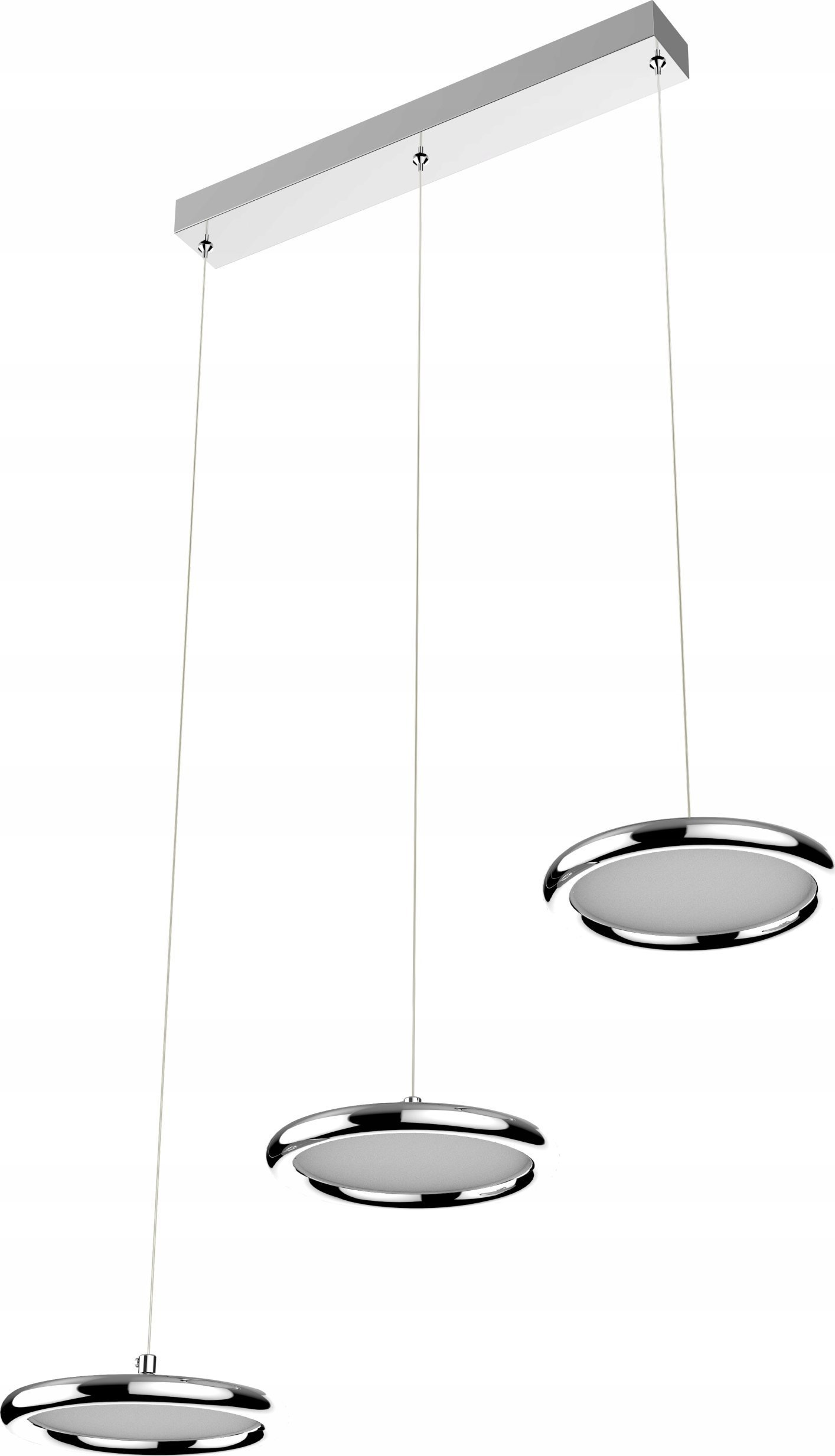 Lampa wisząca KRIS Krislamp Ferro KR 413-3L lampa wisząca zwis 26W LED 4000K chrom