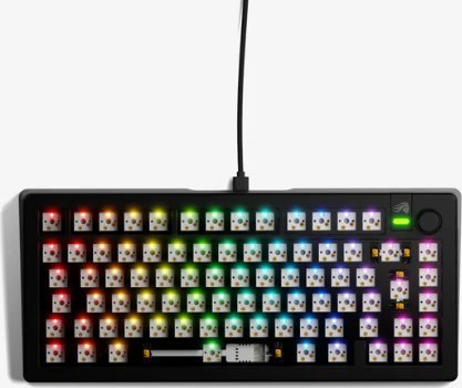 Klawiatura Glorious Glorious GMMK 3 75 % Custom Gaming-Tastatur - Barebone, ISO-Layout, schwarz