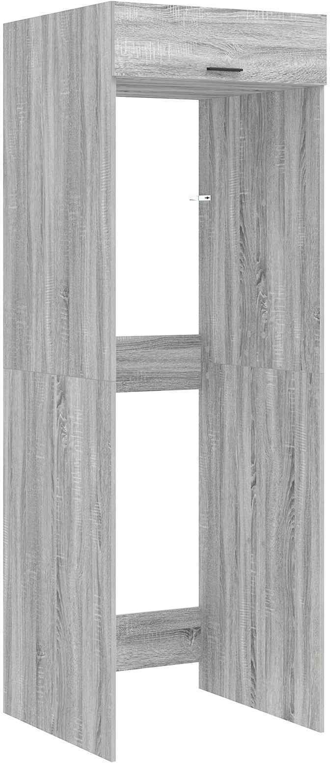 vidaXL Szafka na pralkę 2 pcs Szary Sonoma 67,5 x 68 x 200 cm