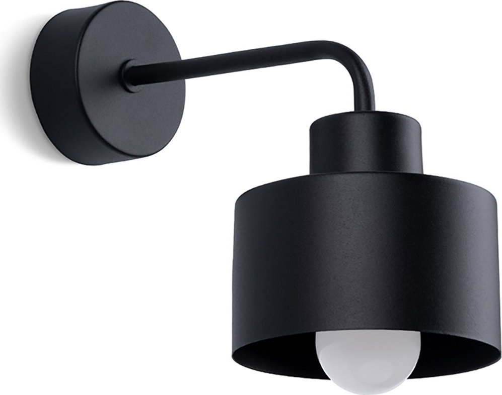 Kinkiet Sollux Lighting Kinkiet Savar 1 Czarny E27 60W Sollux Lighting