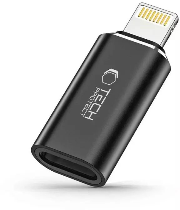 Adapter Tech-Protect UltraBoost Lightning (męski) / USB-C (żeński) - czarny standard