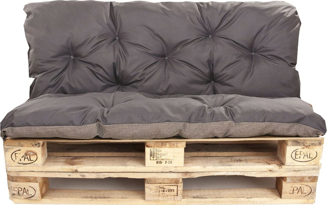 Setgarden Poduszki na palety | zestaw poduszek 120x50/40cm | poduszki na ławkę | huśtawkę