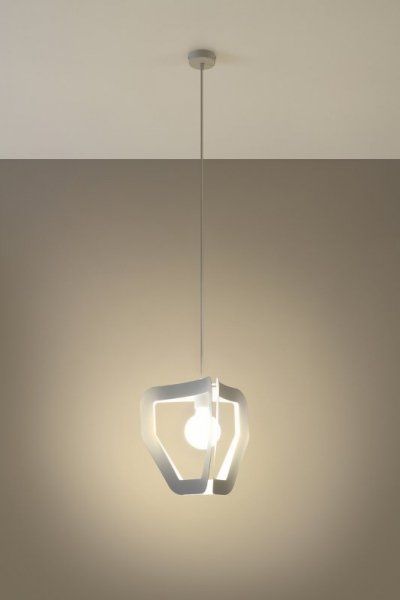 Lampa wisząca Sollux Lampa wisząca TRES biała
