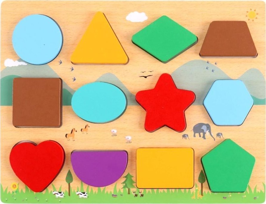 Pro Kids Układanka drewniana Kształty