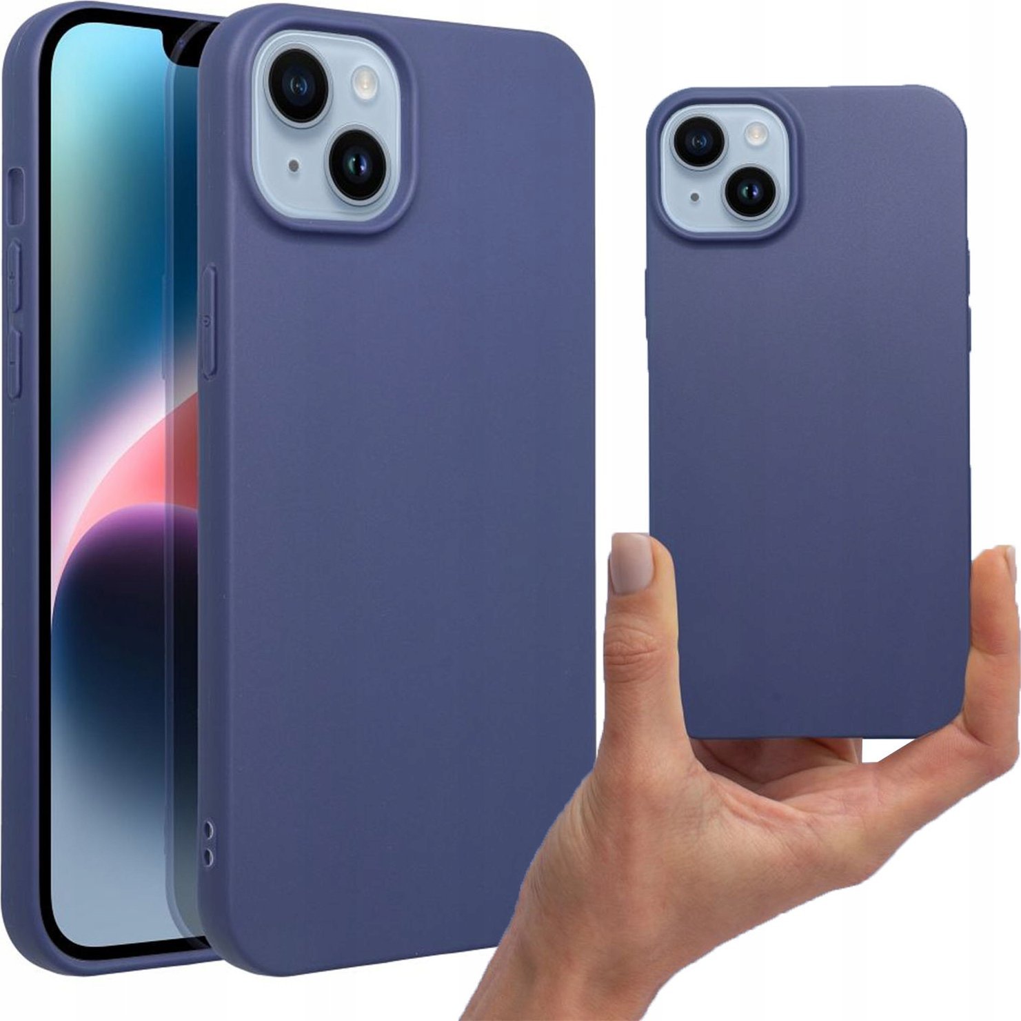 OEM Futerał MATT do IPHONE 14 niebieski