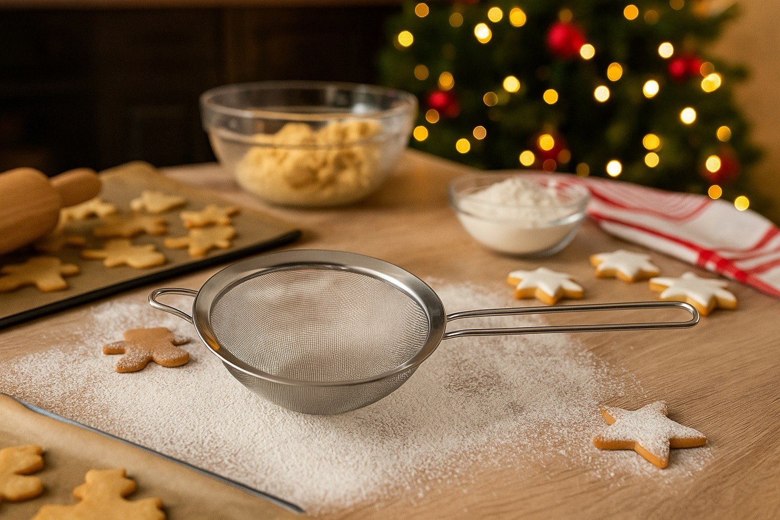 Sitko nierdzewne 20 cm z rączką