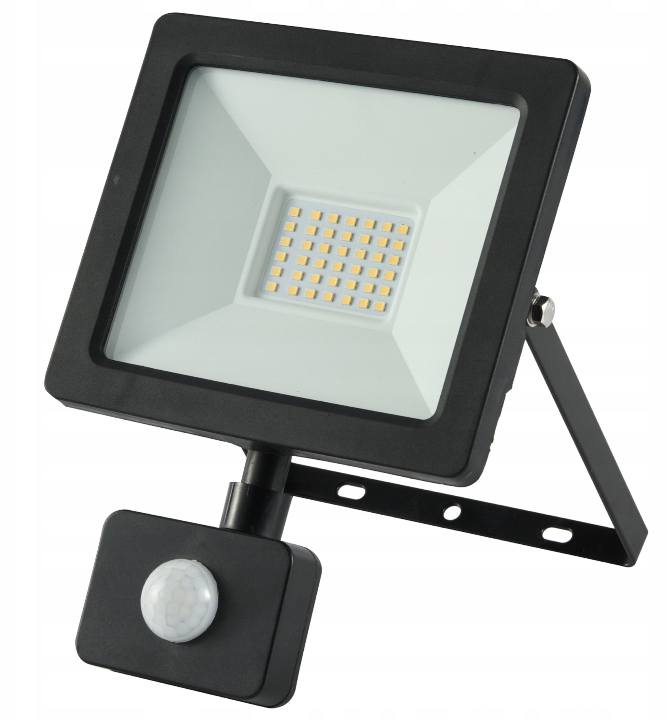 Projektor LED 30W 3350lm 4000K Premium z czujnikiem czarny IP44 GW-0013