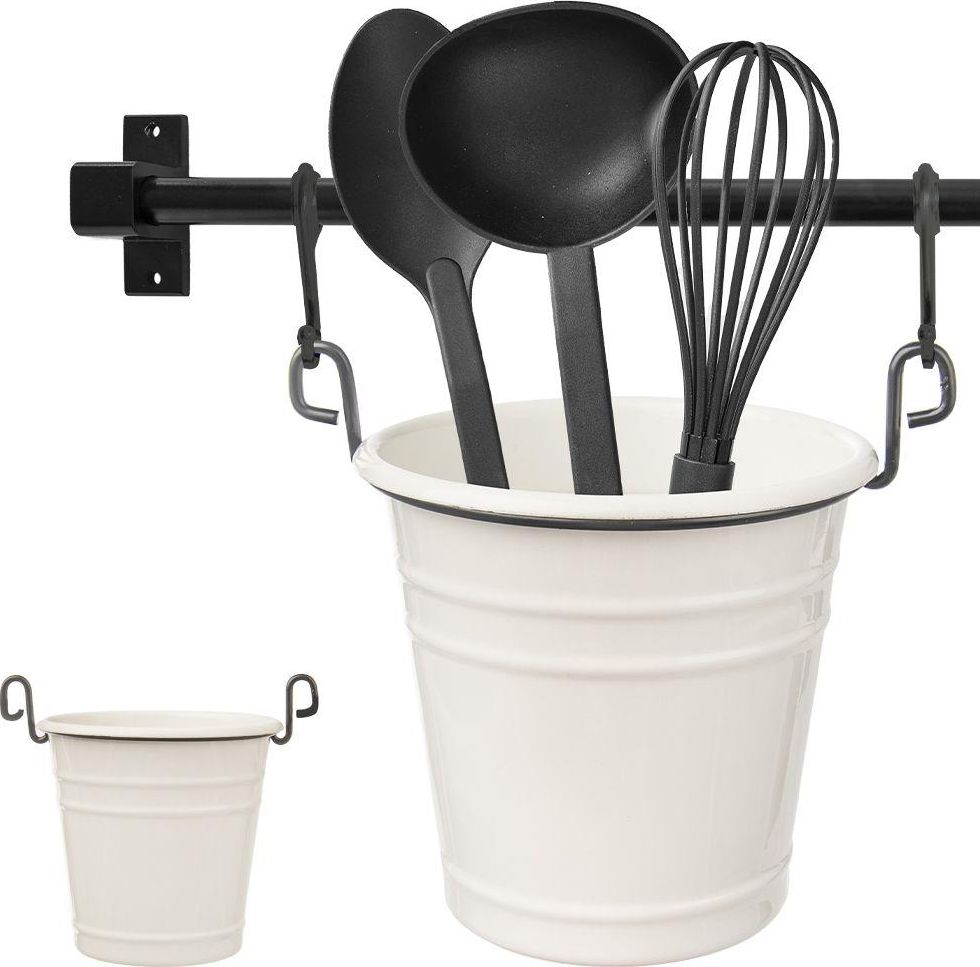 Orion Pojemnik kuchenny na przybory akcesoria kuchenne wiszący zawieszany na haczyki metalowy organizer