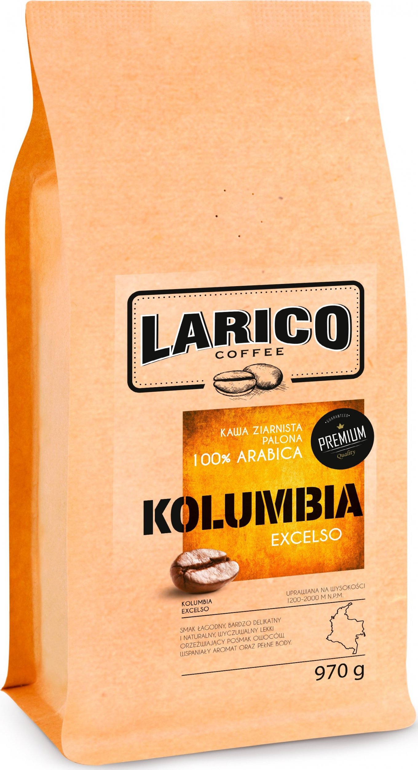 Kawa ziarnista Larico Kolumbia Excelso 970 g