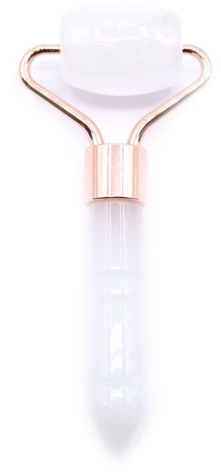 Mini masażer do twarzy - Kwarc Skalny