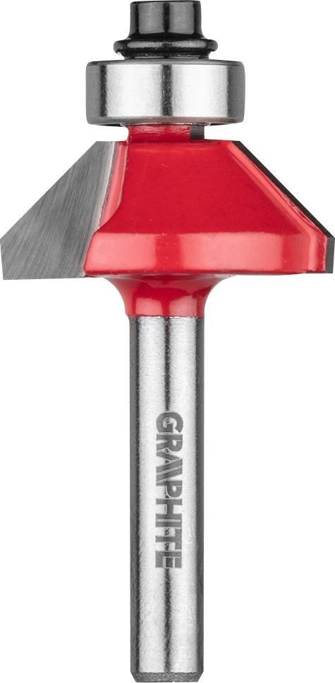 Graphite Frez widiowy (Frez kształtowy z łożyskiem, HM, 26.6 x 9.52 mm, trzpień 6 mm)