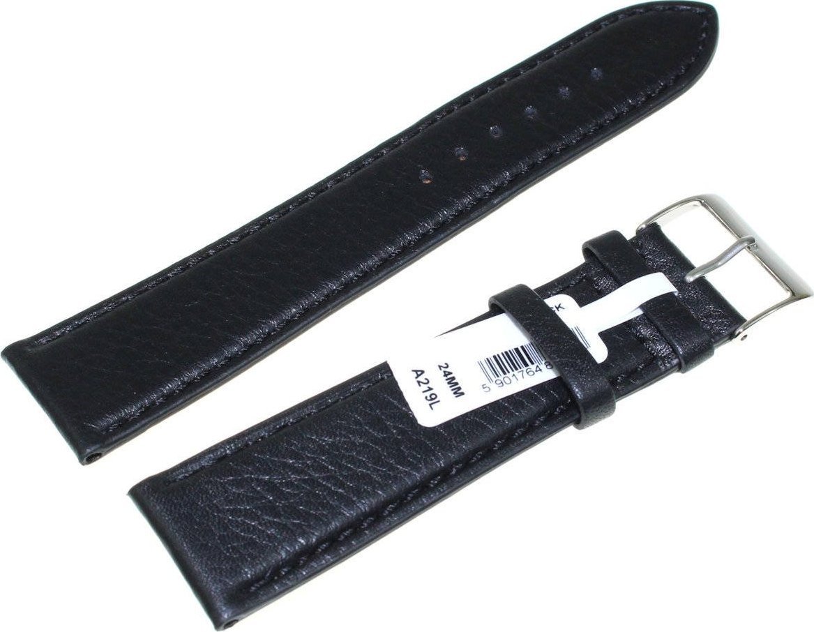 Chermond Skórzany pasek do zegarka 24 mm XL Chermond A219L.24 czarny