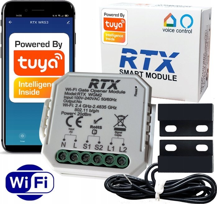 STEROWNIK BRAMY GARAŻOWEJ WIFI TUYA SMART +CZUJNIK