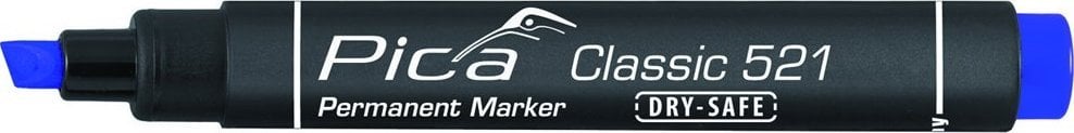 Pica-Marker Pica Permanentmarker 2-6mm, Wedge Tip, blue Retail Packaging