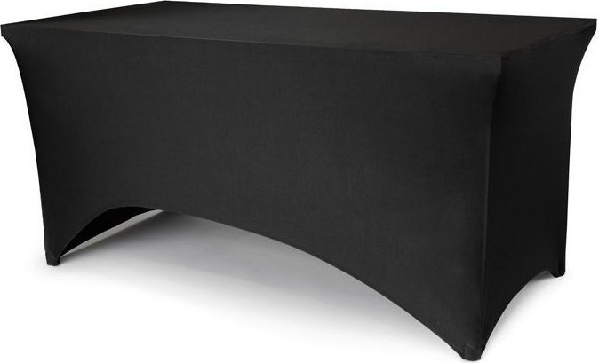 Pokrowiec na stół bankietowy 183x76x74cm czarny