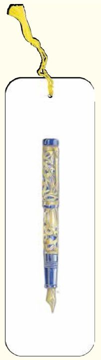 DA VINCI Zakładka do książki pióro złote