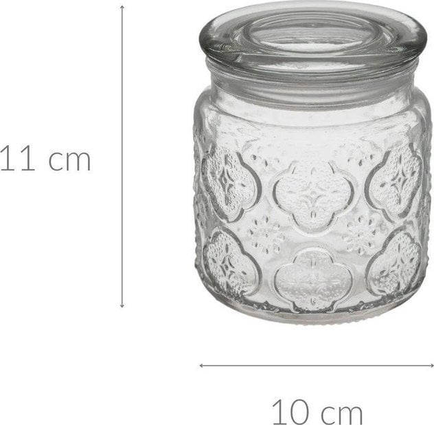 5five Pojemnik szklany z pokrywką DOLCE, 450 ml