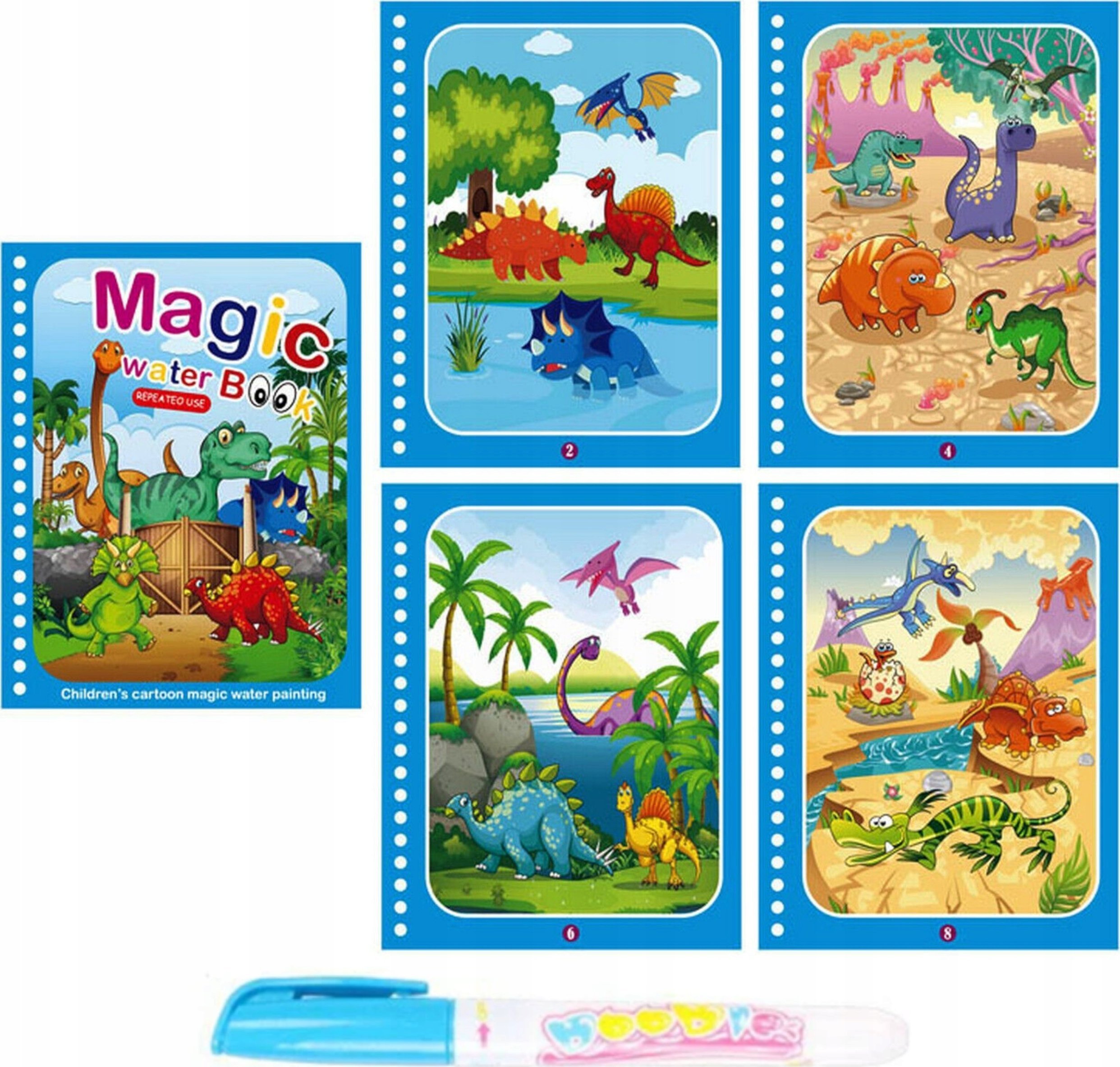 Kolorowanka wodna mazak pisak wielorazowa dla dzieci BH-009