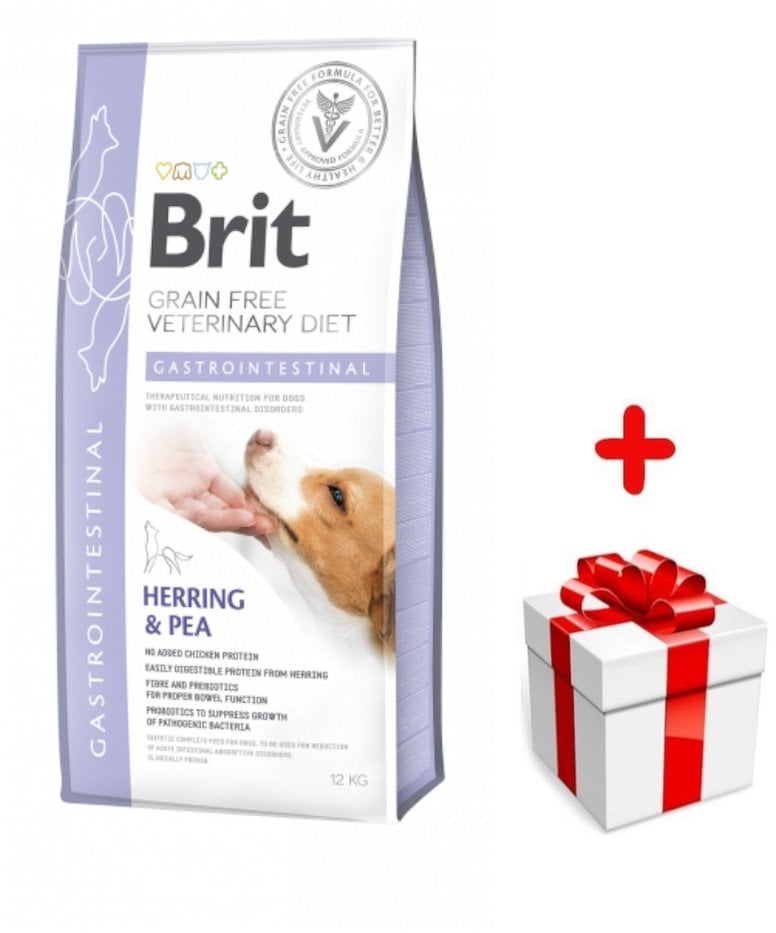 Brit GF veterinary diets dog Gastrointestinal 12 kg + niespodzianka dla psa GRATIS!