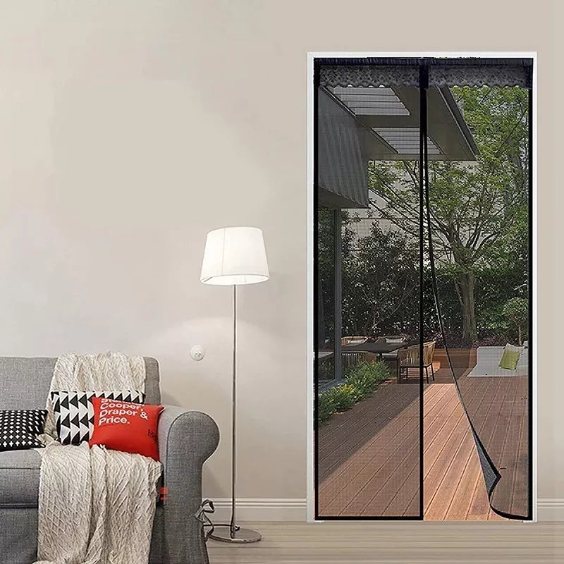 Tech-Led Magnetyczna moskitiera na drzwi 210x100cm na muchy komary i inne owady Magnetyczna moskitiera na drzwi 210x100cm na muchy komary i inne owady