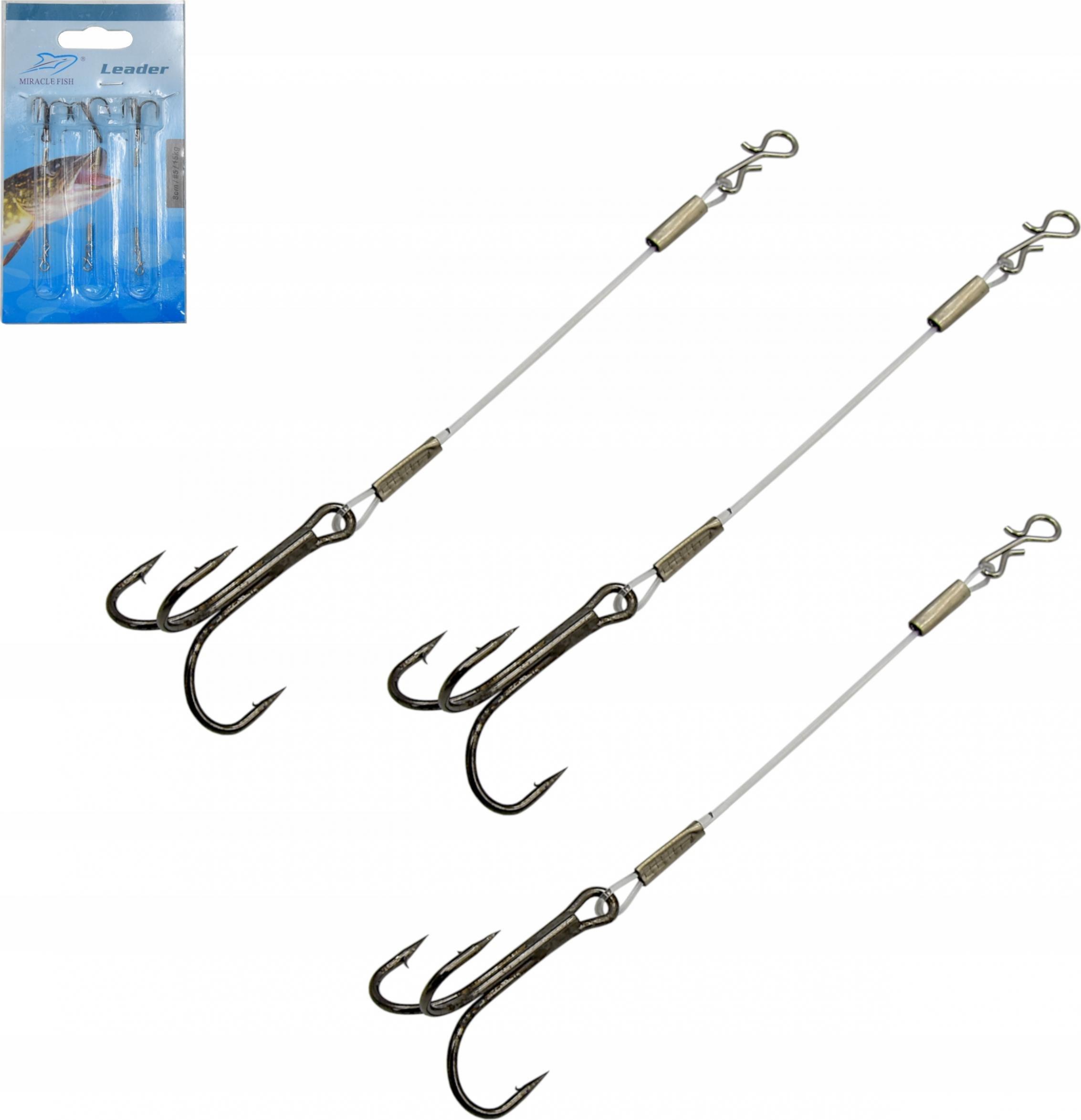 MF 3 x DOZBROJKA kotwica #5 żyłka 15 kg / 8 cm