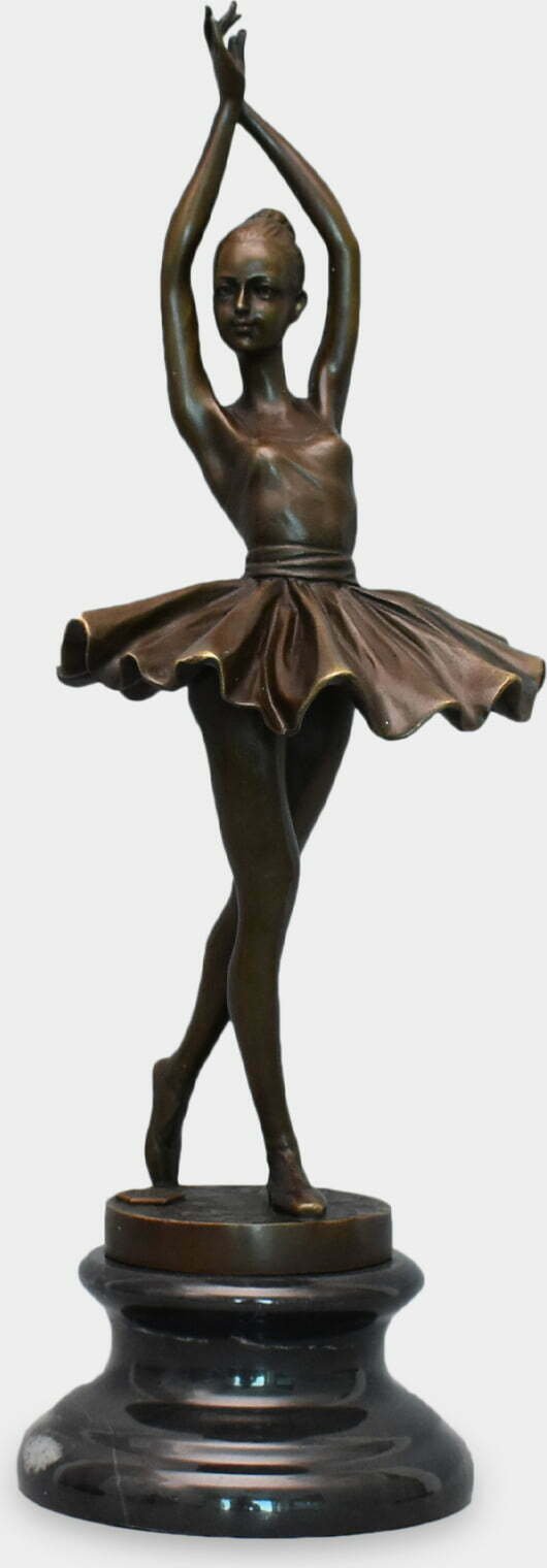 rzezbyzbrazu Baletnica w Pozie Rzeźba z Brązu