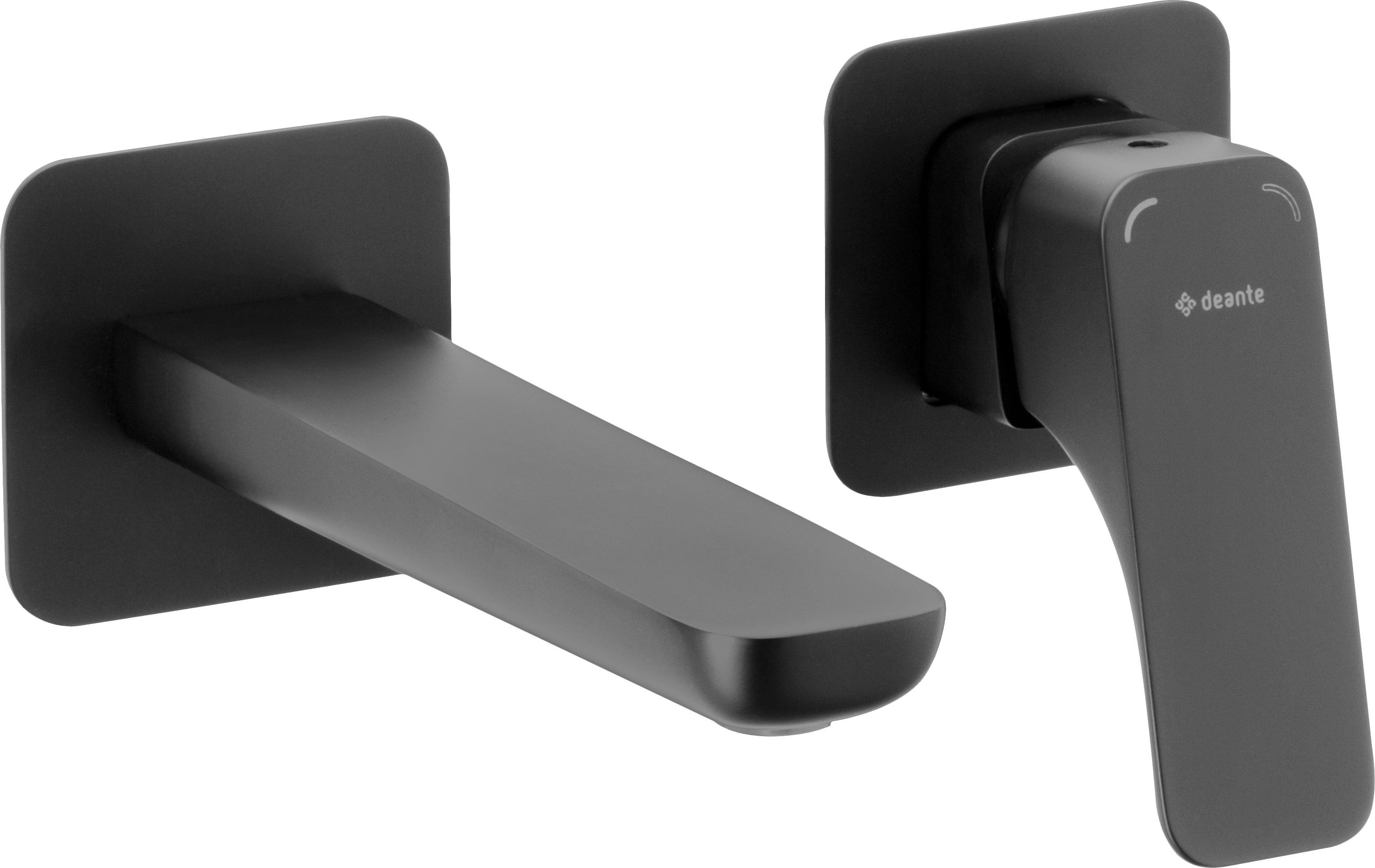 Bateria umywalkowa Deante Hiacynt podtynkowa czarny mat (BQH_N54L)