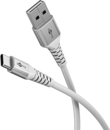Kabel USB Goobay USB-C - USB-A 2 m Biały (RB74531)