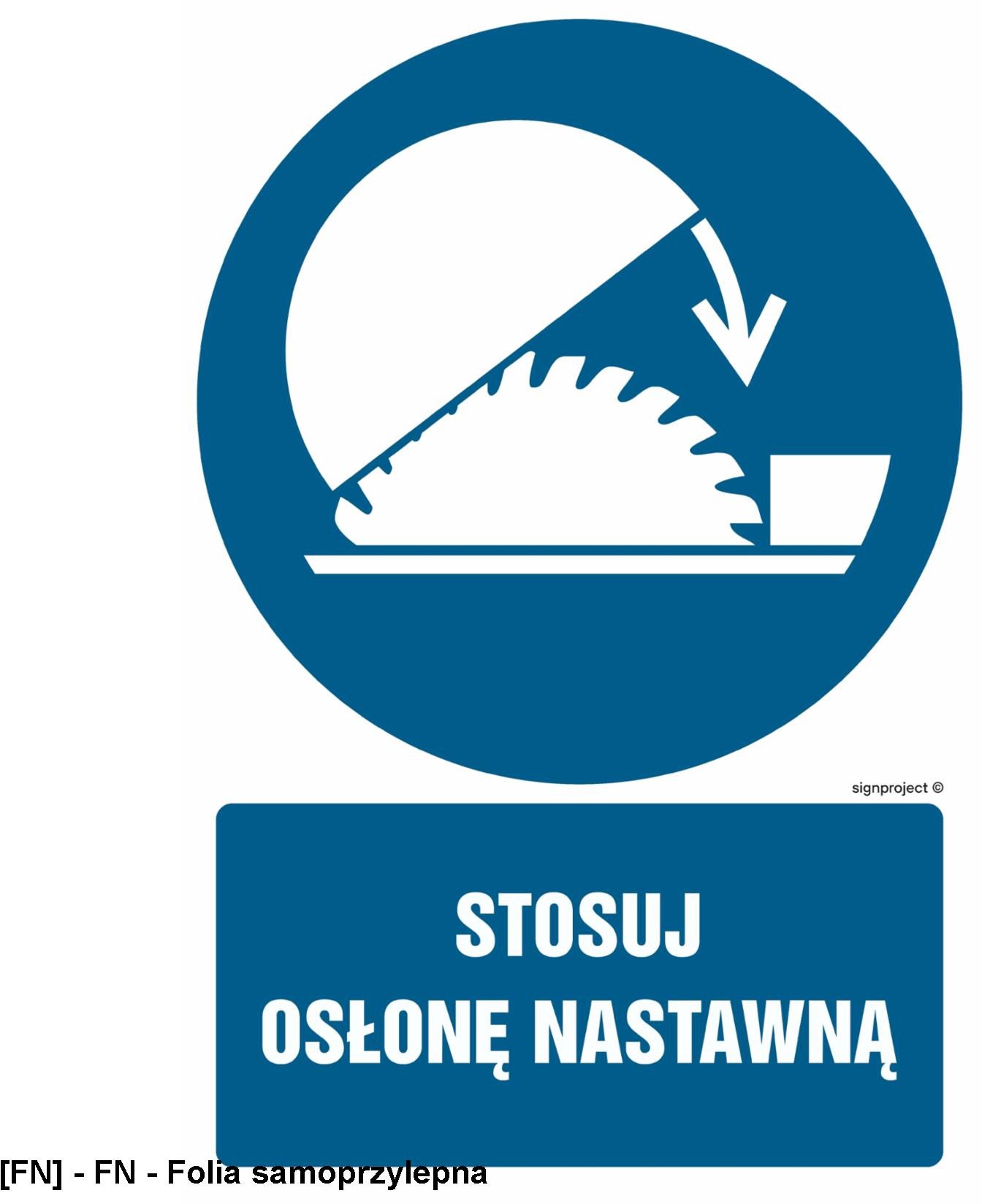 GL014 - Stosuj osłonę nastawną 500x750