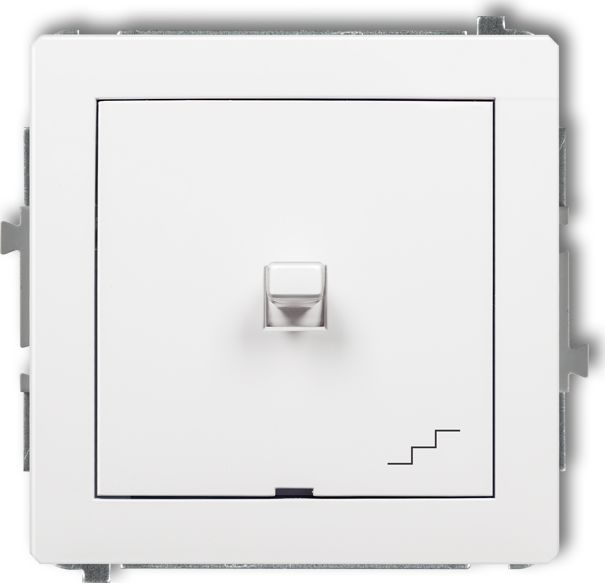 Karlik Łącznik Deco schodowy w stylu amerykańskim biały (DWPUS-3)