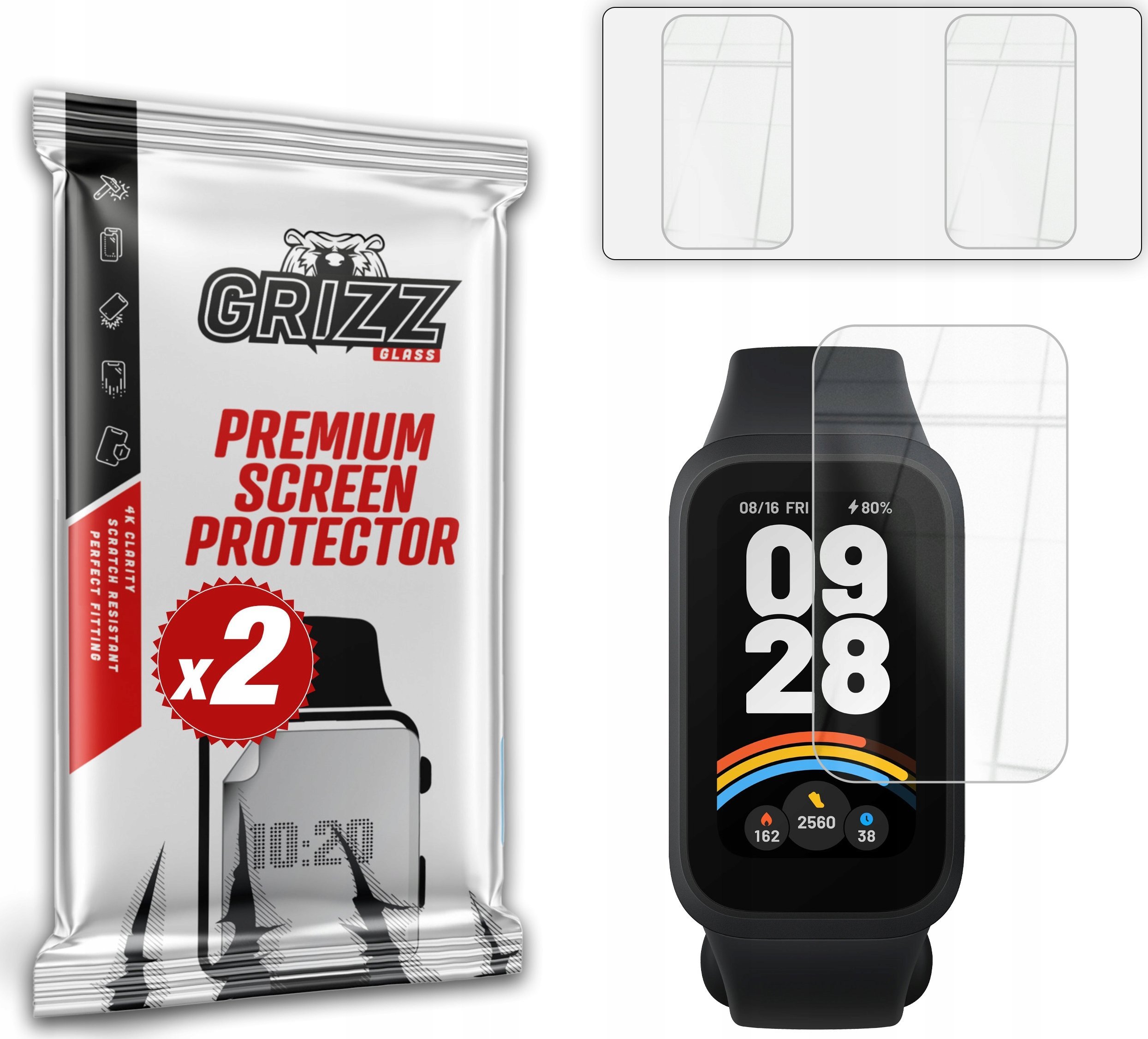 Szkło hybrydowe GrizzGlass HybridGlass do Xiaomi Smart Band 9 Active