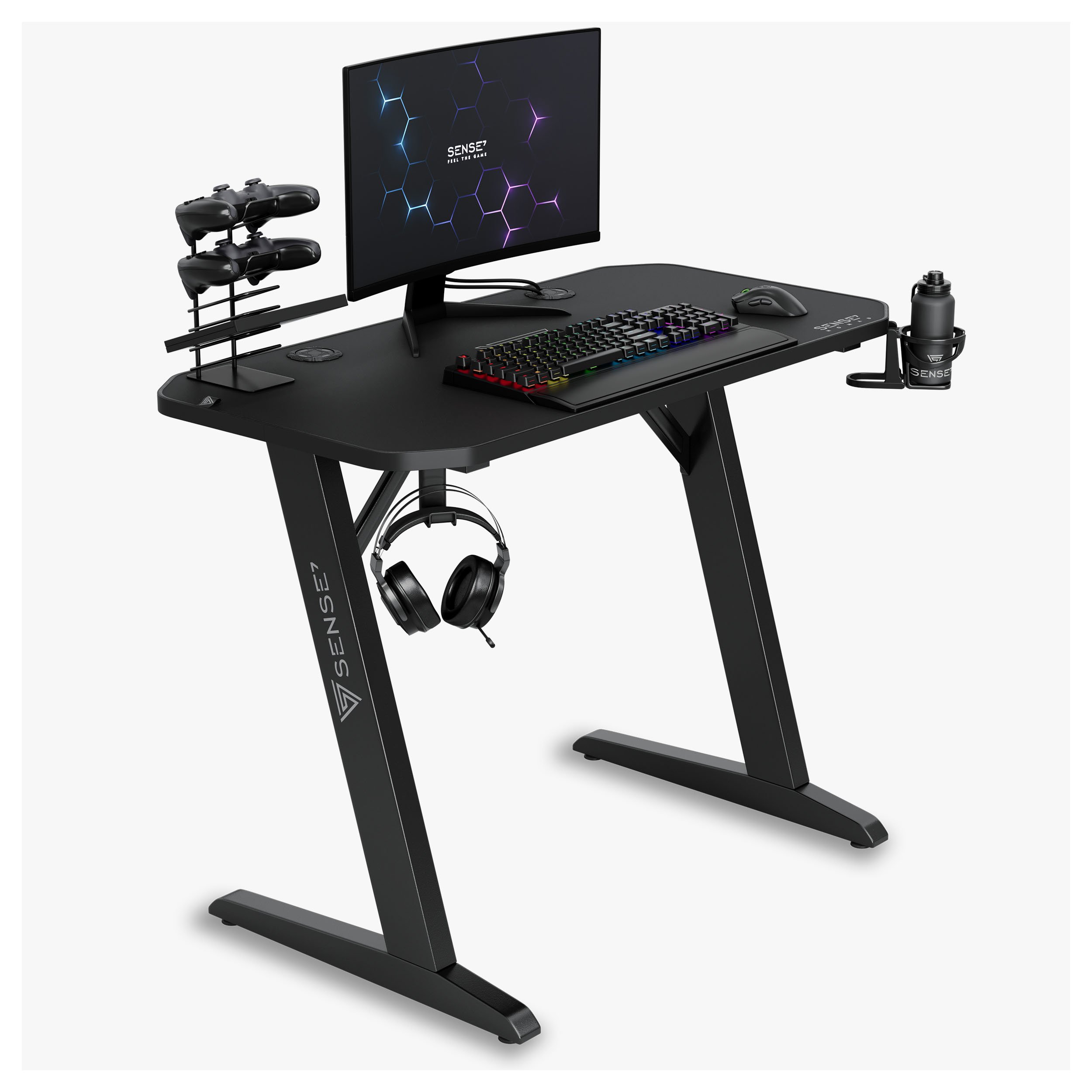 Biurko SENSE7 Nomad Classic Czarne 100 cmx50 cm 100x50 cm