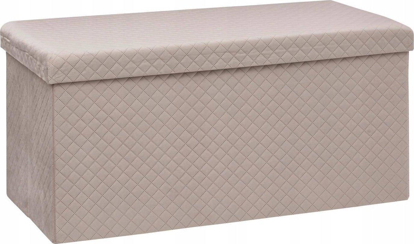 5five Pufa tapicerowana ze schowkiem, aksamit, 76 x 38 x 38 cm