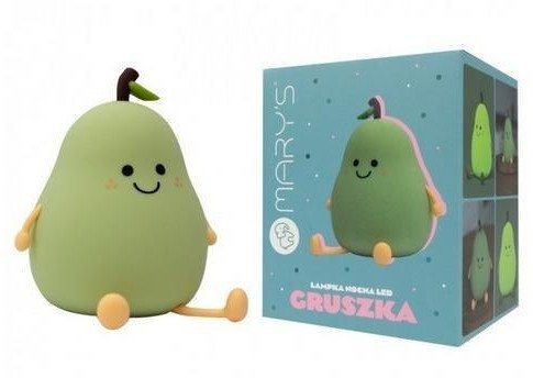 Lampka nocna LED gruszka zielona