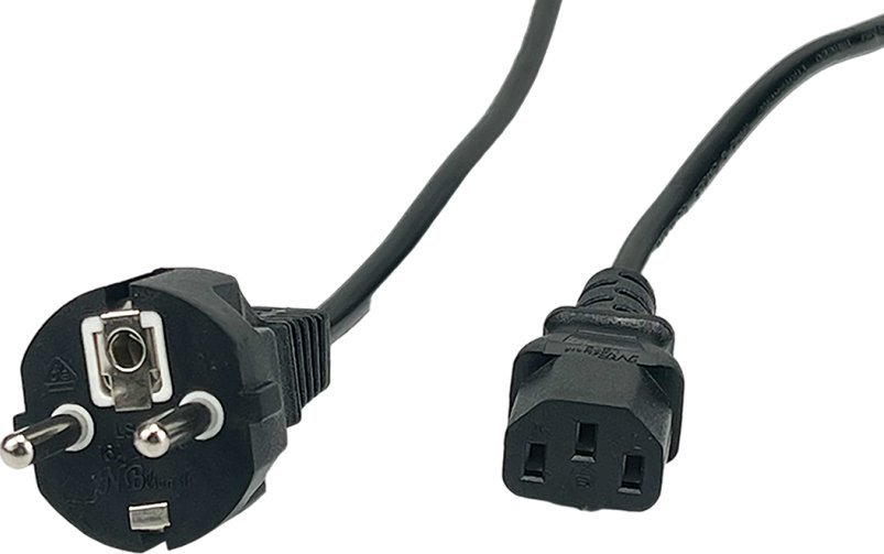 POSAC-C13EU15: POS AC cable C13-YJT3[10A]-CEE7/7-YJ-03[10A] H03VV-F3G0,75 L=1500 black