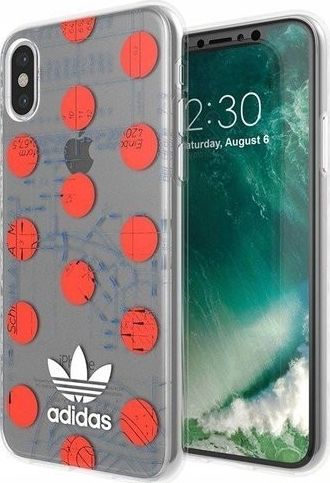 Adidas ETUI ADIDAS OR CELAR CASE IPHONE X / XS CZERWONO-BIAŁY standard