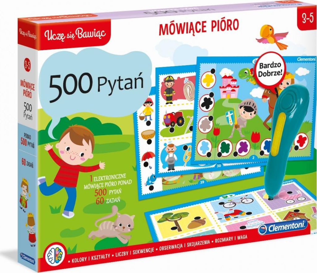 Clementoni Mówiące Pióro 500 pytań