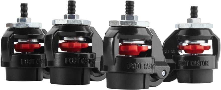 OPLITE Feststellbare Lenkrollen für R8 Cockpit black retail